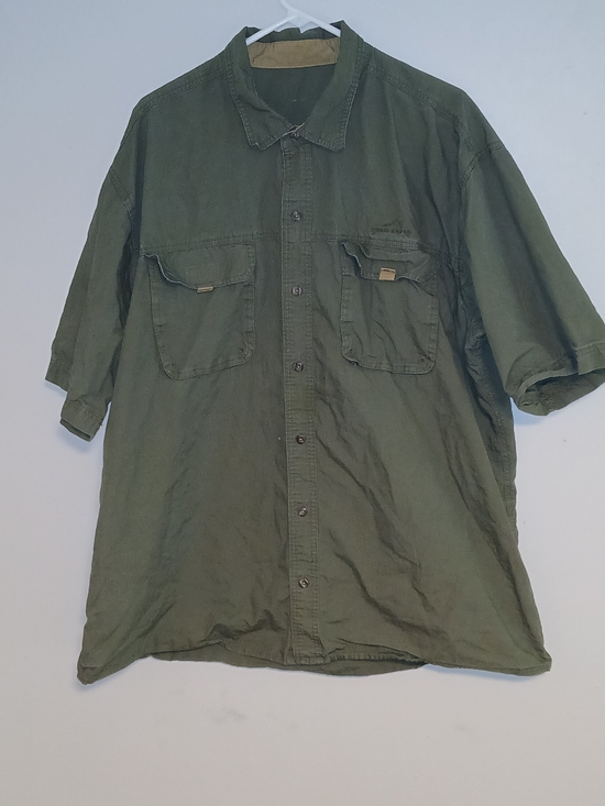 Eddie Bauer Other - Eddie Bauer Olive Green Short-Sleeve Button Down Shirt